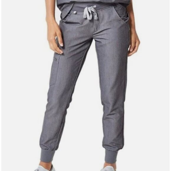 Figs Pants - FIGS Women's Zamora 2.0 Gray Jogger Scrub Pants Gray Sie XS - 47373